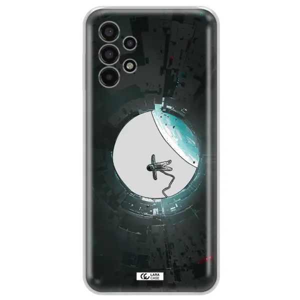 a astronaut in a space station Samsung A13 4g Clear TPU Case
