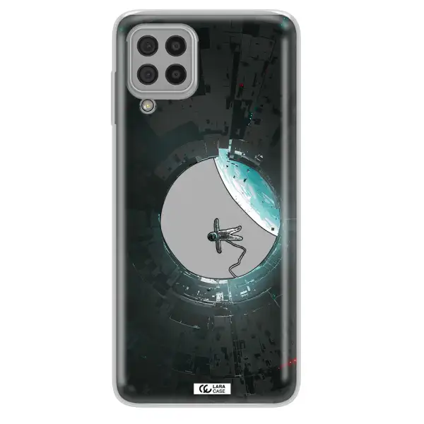 a astronaut in a space station Samsung A22 4g Clear TPU Case