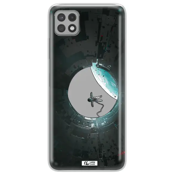 a astronaut in a space station Samsung A22 5g Clear TPU Case