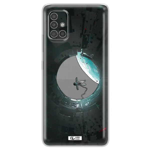 A Astronaut In A Space Station Samsung A40S Clear Tpu Case