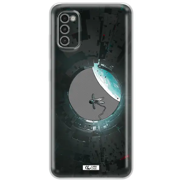 A Astronaut In A Space Station Samsung A41 Clear Tpu Case
