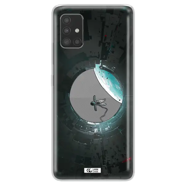 a astronaut in a space station Samsung A51 Clear TPU Case