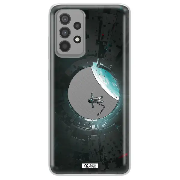 a astronaut in a space station Samsung A52 Clear TPU Case