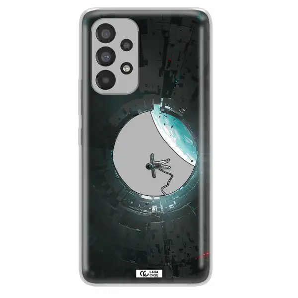 a astronaut in a space station Samsung A53 Clear TPU Case