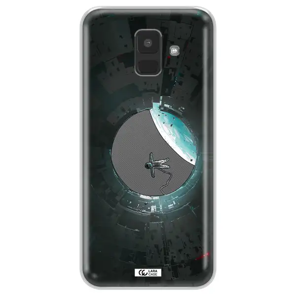 a astronaut in a space station Samsung A6 Clear TPU Case