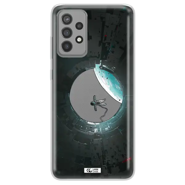 a astronaut in a space station Samsung A72 Clear TPU Case