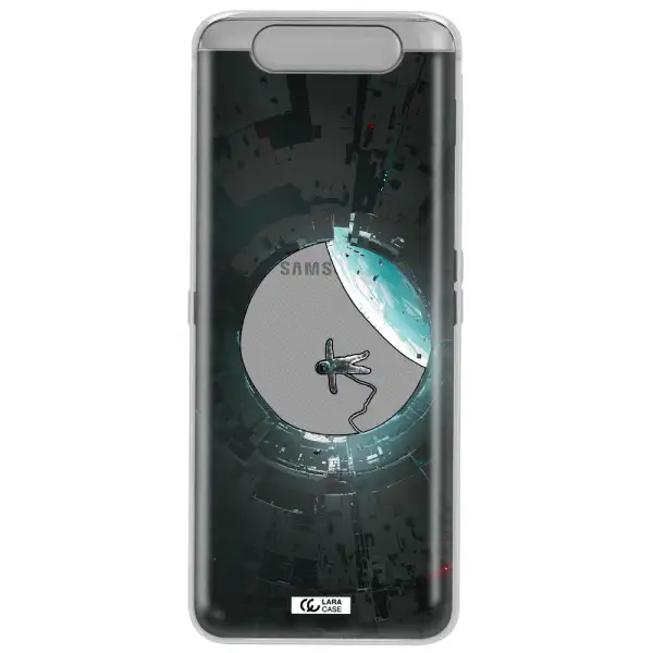 a astronaut in a space station Samsung A80 Clear TPU Case