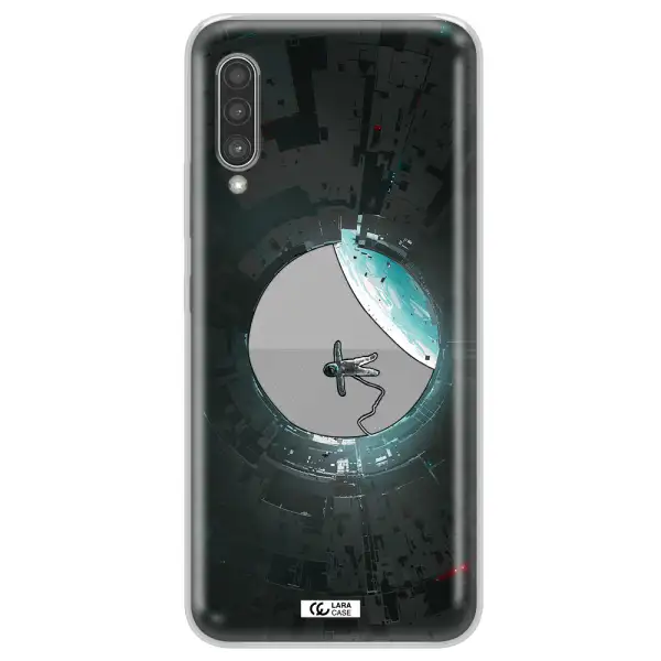 a astronaut in a space station Samsung A90 Clear TPU Case