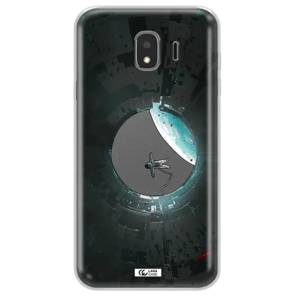 a astronaut in a space station Samsung J4 Clear TPU Case