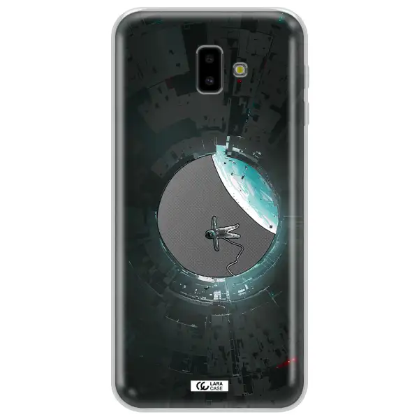 a astronaut in a space station Samsung J6 Plus Clear TPU Case