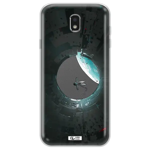 a astronaut in a space station Samsung J7 Pro Clear TPU Case
