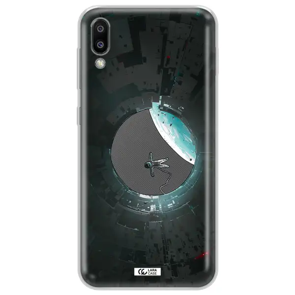 a astronaut in a space station Samsung M10 Clear TPU Case