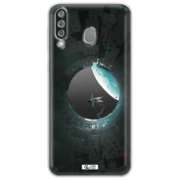 a astronaut in a space station Samsung M30 Clear TPU Case