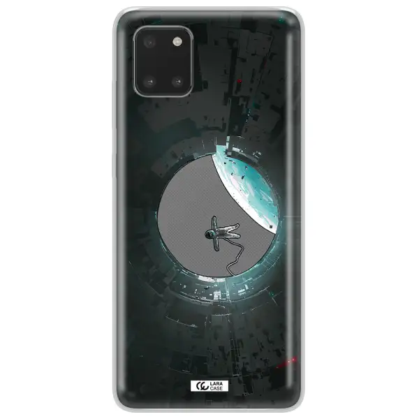a astronaut in a space station Samsung Note 10 Lite Clear TPU Case