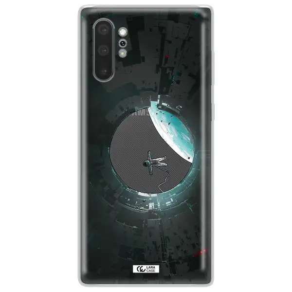 a astronaut in a space station Samsung Note 10 Plus Clear TPU Case