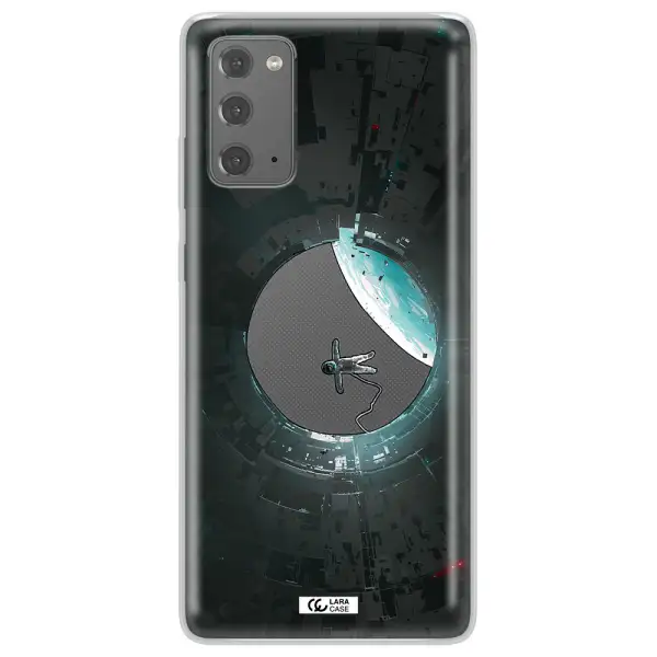 a astronaut in a space station Samsung Note 20 Clear TPU Case