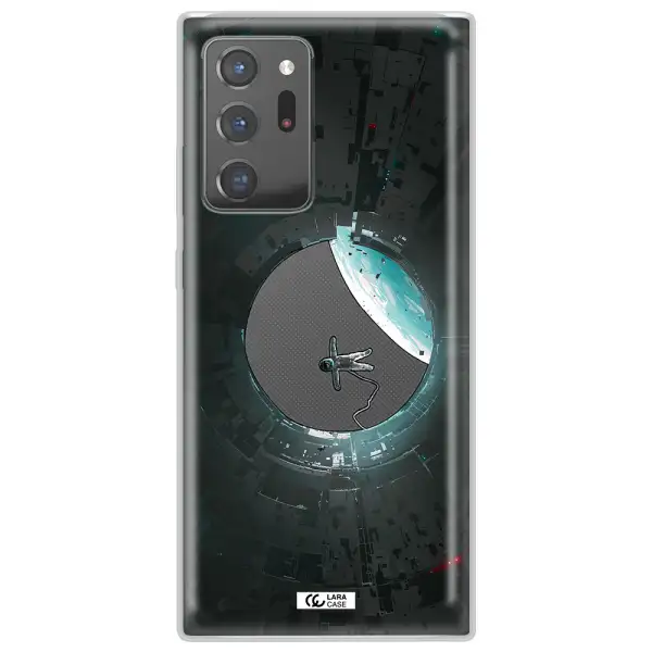 a astronaut in a space station Samsung Note 20 Ultra Clear TPU Case