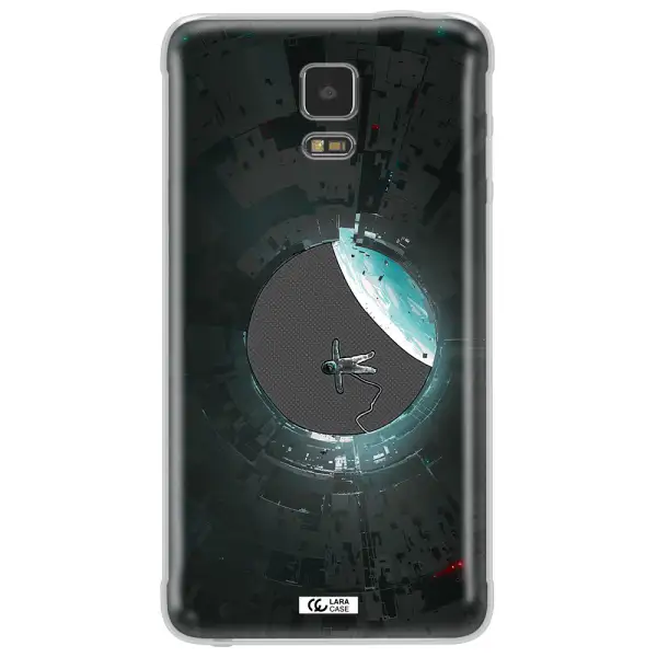 a astronaut in a space station Samsung Note 4 Clear TPU Case