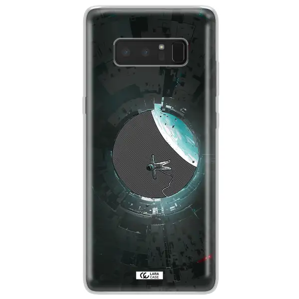a astronaut in a space station Samsung Note 8 Clear TPU Case