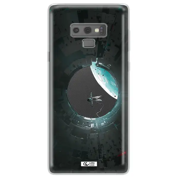 a astronaut in a space station Samsung Note 9 Clear TPU Case