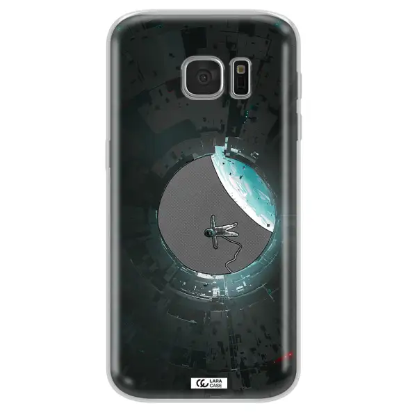a astronaut in a space station Samsung S 7 Clear TPU Case