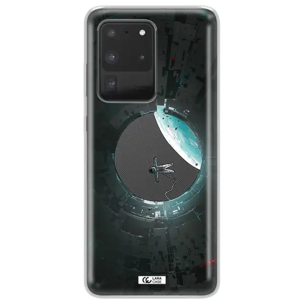 a astronaut in a space station Samsung S20 Ultra Clear TPU Case