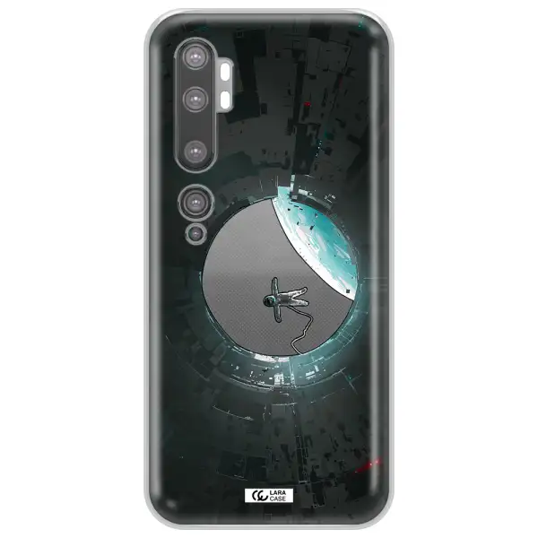 a astronaut in a space station Xiaomi Mi Note 10 Clear TPU Case