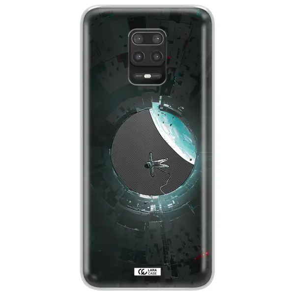 a astronaut in a space station Xiaomi Note 9S Clear TPU Case