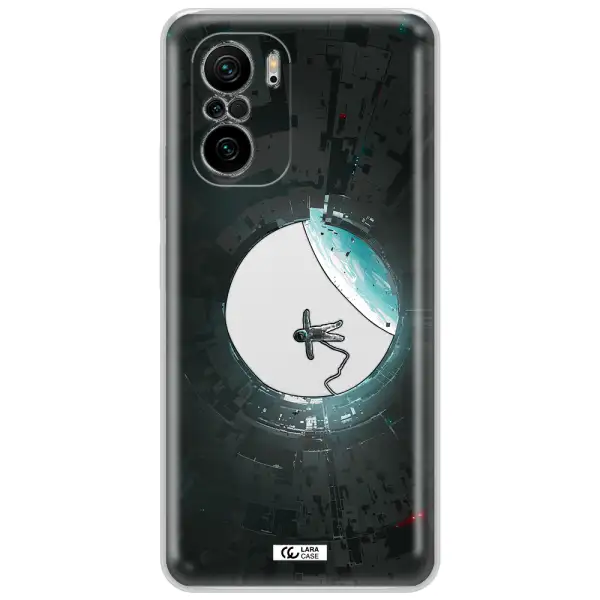 A Astronaut In A Space Station Xiaomi Poco F3 Clear Tpu Case
