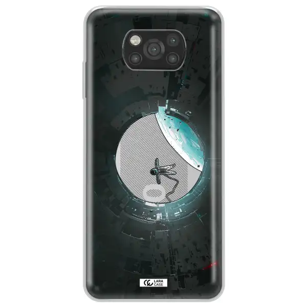 a astronaut in a space station Xiaomi Poco X3 Clear TPU Case