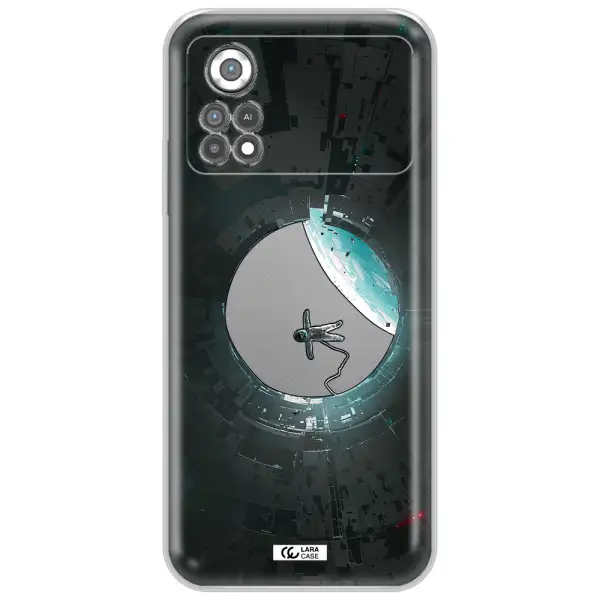 a astronaut in a space station Xiaomi Poco X4 Pro Clear TPU Case