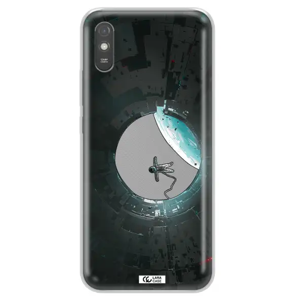 a astronaut in a space station Xiaomi Redmi 9A Clear TPU Case