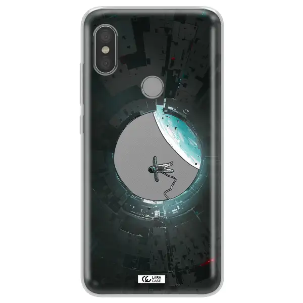 a astronaut in a space station Xiaomi Redmi Note 6 Pro Clear TPU Case