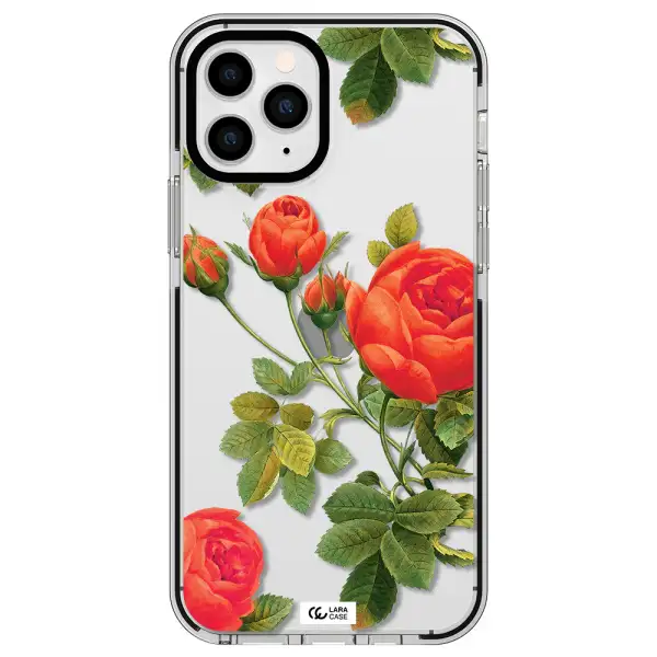 a close-up of a flower Apple iPhone 11 pro impact black border Case