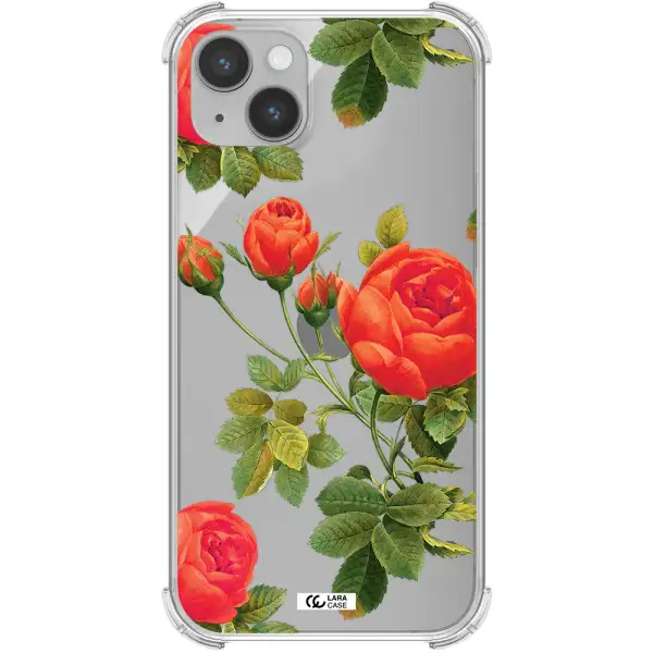 a close-up of a flower Apple iPhone 14 plus Clear PC Case