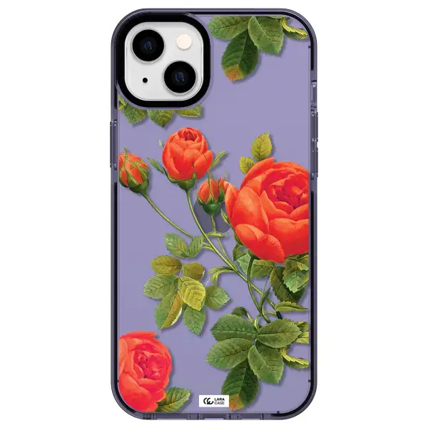 a close-up of a flower Apple iPhone 14 plus impact Lilac Case