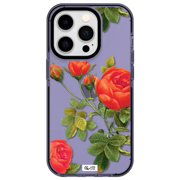 a close-up of a flower Apple iPhone 14 pro impact Lilac Case