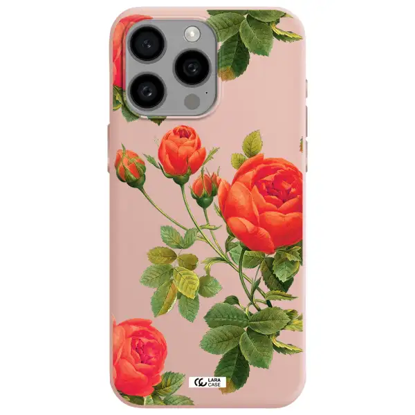 a close-up of a flower Apple Iphone 15 Pro max Silicone pastel pink Case