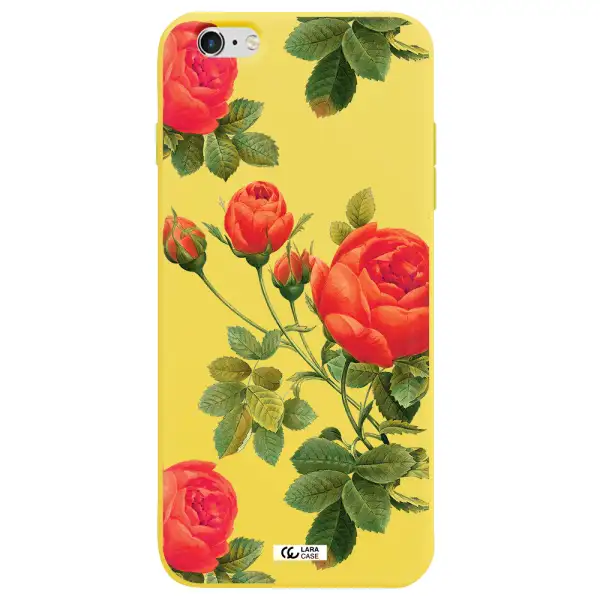 a close-up of a flower Apple iPhone 6 plus Silicone canary yellow Case