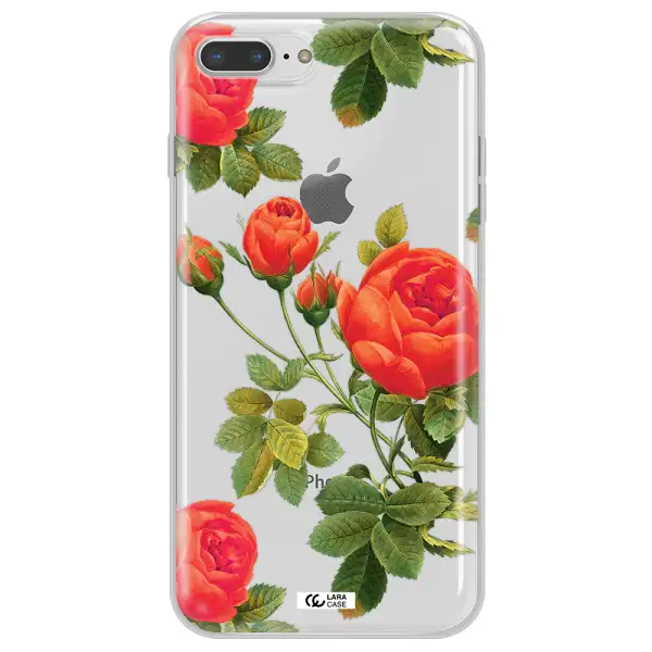 a close-up of a flower Apple iPhone 7 plus Clear TPU Case