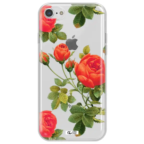 a close-up of a flower Apple iPhone 8 Clear TPU Case