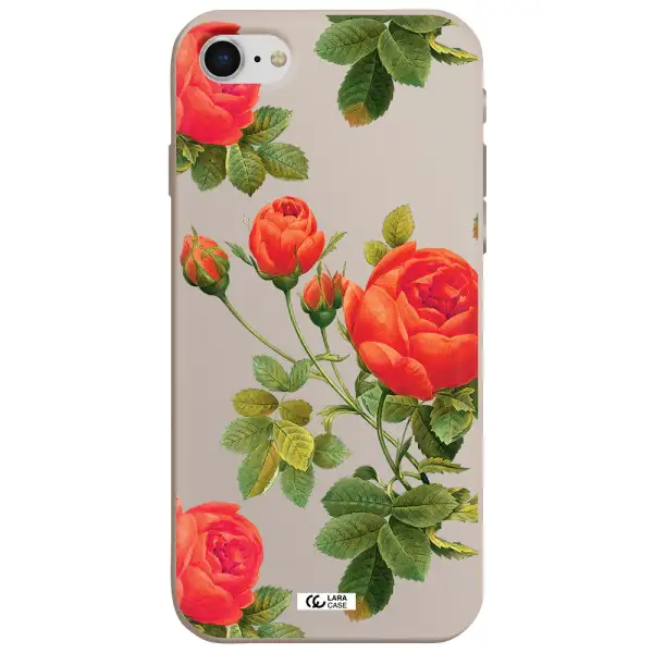 a close-up of a flower Apple iPhone se 2020 Silicone Stone Case