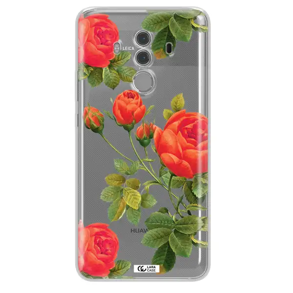 a close-up of a flower Huawei Mate 10 Pro Clear TPU Case