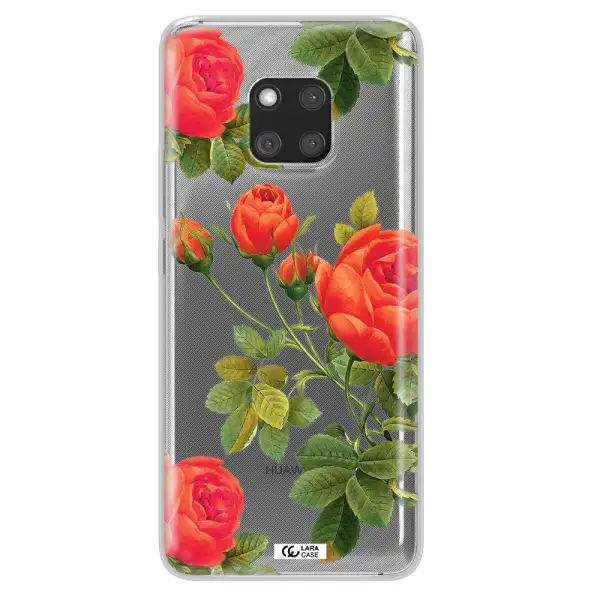 a close-up of a flower Huawei Mate 20 Pro Clear TPU Case