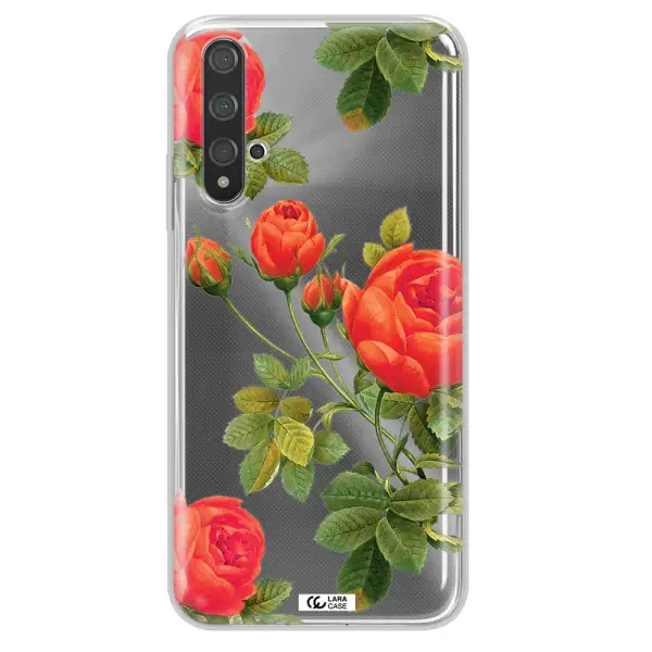 a close-up of a flower Huawei Nova 5t Clear TPU Case