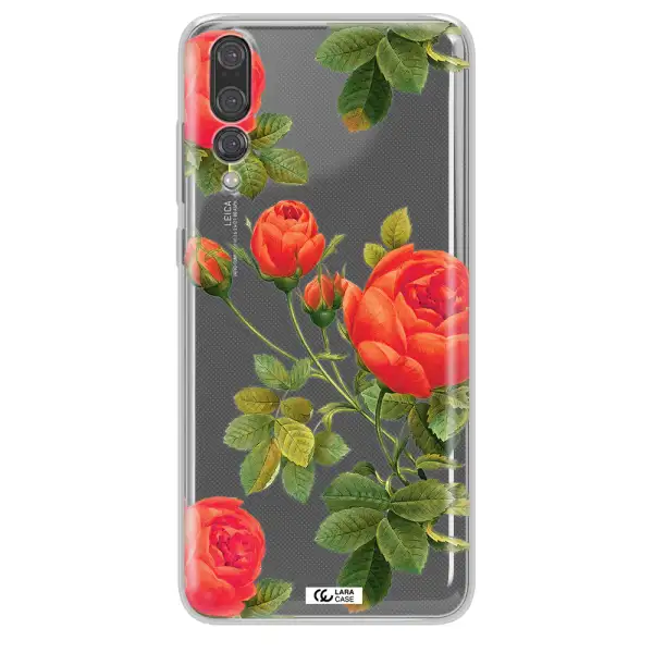 a close-up of a flower Huawei P20 Pro Clear TPU Case