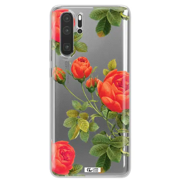 a close-up of a flower Huawei P30 Pro Clear TPU Case