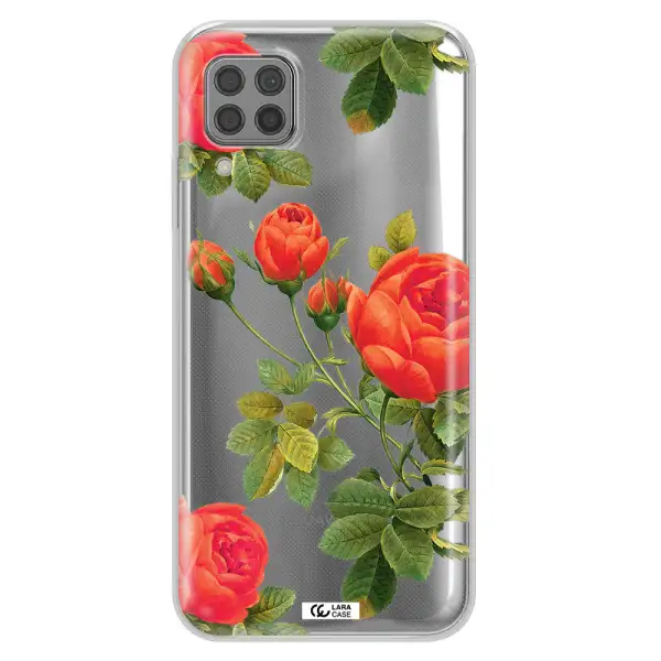 a close-up of a flower Huawei P40 Lite Clear TPU Case