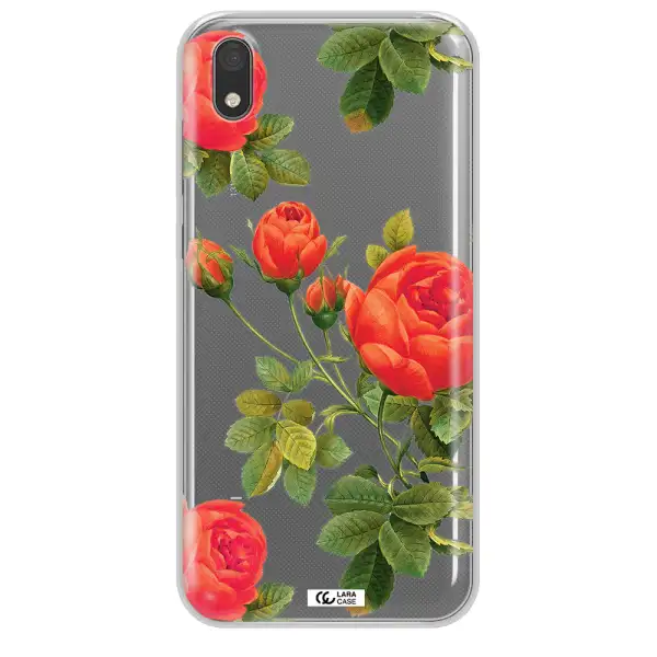 a close-up of a flower Huawei Y5 2019 Clear TPU Case