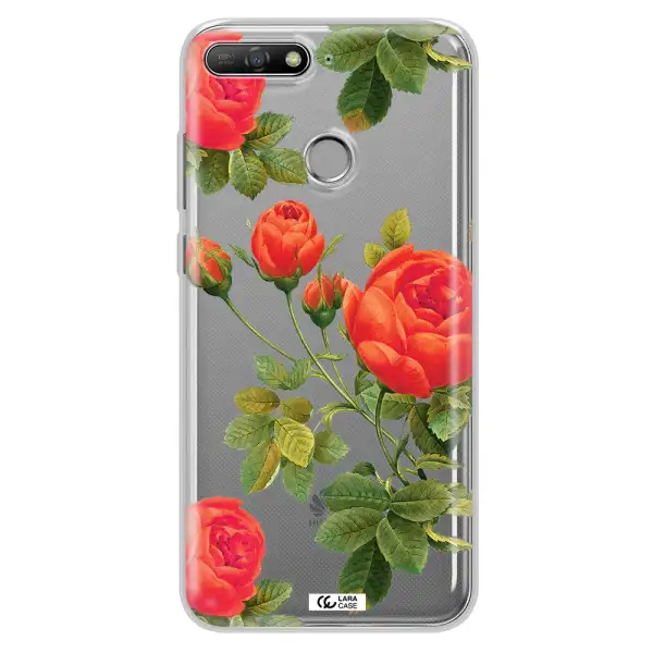 a close-up of a flower Huawei Y6 Prime 2018 Clear TPU Case
